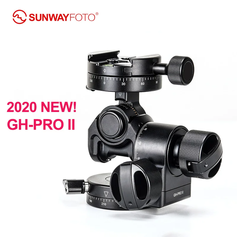 SUNWAYFOTO GH-PRO II For Sony Nikon Canon DSLR Camera Panorama Head Arca Swiss Tripod Gear Head Quick Release Panoramic Head