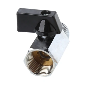 

2020 New Brass Mini Ball Valve 1/2" BSP Male to Female Thread Air Compressor Hose