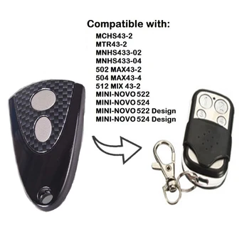 

For NOVO 512 MIX 43-2 (Mini Carbon) replacement remote control 433,92mhz Rolling code