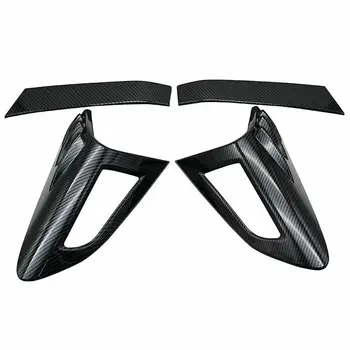 

4Pcs Carbon Fiber Style Rear Back Lamp Tail Light Cover Trim For Toyota CHR C-HR Modified Frame Decoration