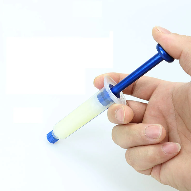 Siringa Manuale In Lega Di Alluminio Per Booster Flussante E Pasta Saldante – Strumento Per Solder Paste, Inchiostro UV E Olio Da Saldatura