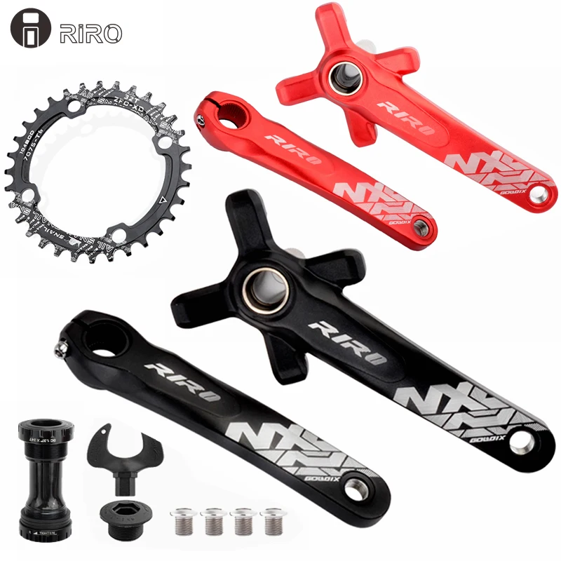 Велосипедный комплект шатуна RIRO XT Mtb интегрированный шатун 170 175 мм Hollowtech 2 горный