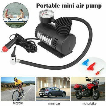 

300PSI 12V Mini Car Electric Air Pumps Air Compressor Portable Tire Inflator For Car Bike Car Styling