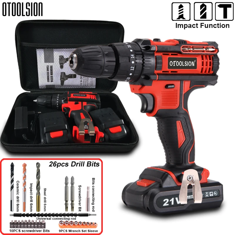 1500Mah Cordless Screwdriver Electric Screwdriver 45N.m Professional Hand Drill Multi-function Mini Drill For House Renovation (1)