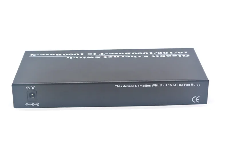 Гигабитный Ethernet коммутатор 8 портов 10/100/1000base t в 2 портовый медиаконвертер 1000Base X