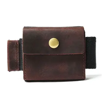 

Men Slim Pocket Wallet Genuine Leather Credit Card ID Holder Coin Purse 6 x 5.5 x 1.7cm