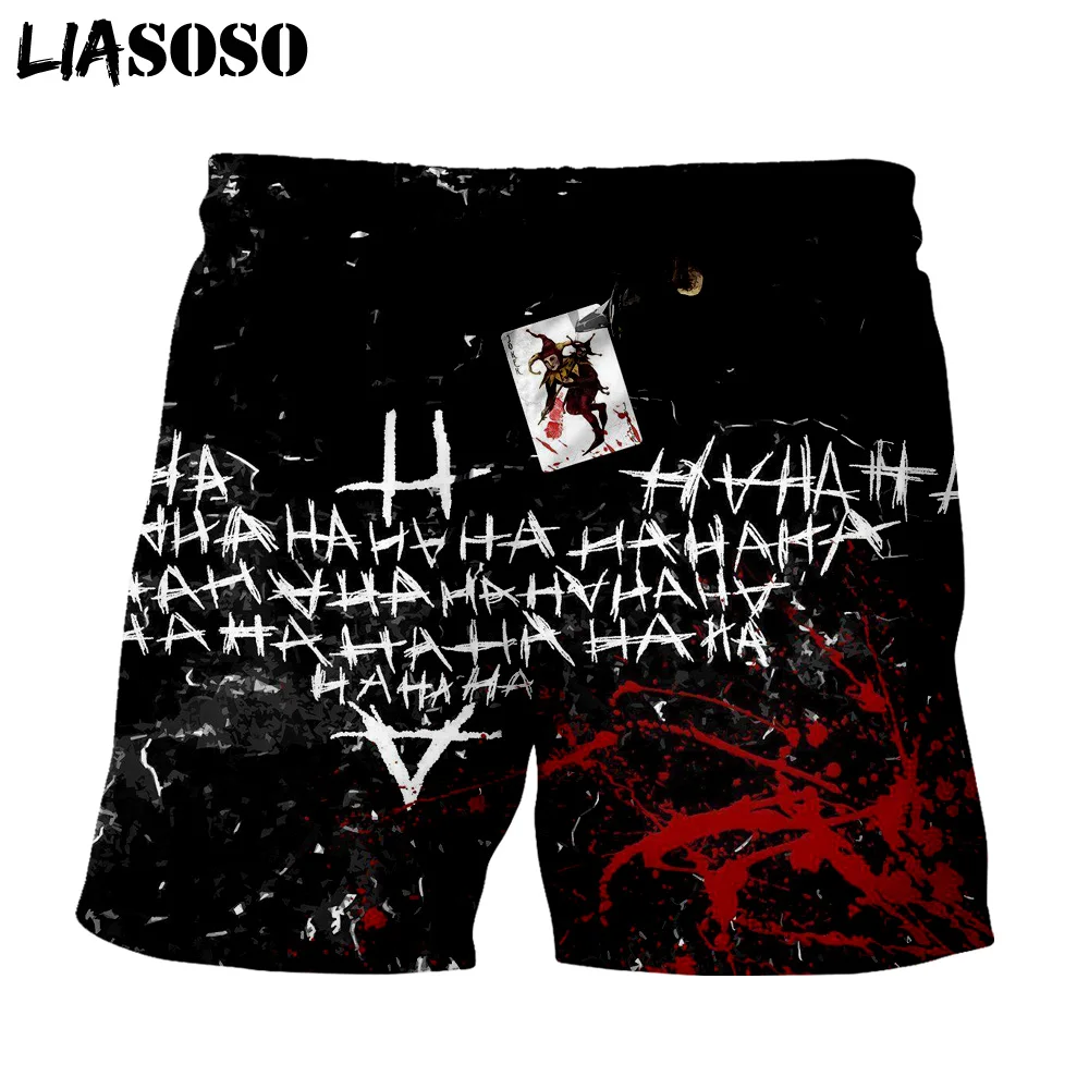 LIASOSO 3d Print Creative Joker Haha Men's Shorts Beach Casual Shorts Boardshorts Trousers boxer Shorts/trunks X2703 LIASOSO 3d Print Creative Joker Haha Men's Shorts Beach Casual Shorts Boardshorts Trousers boxer Shorts/trunks X2703