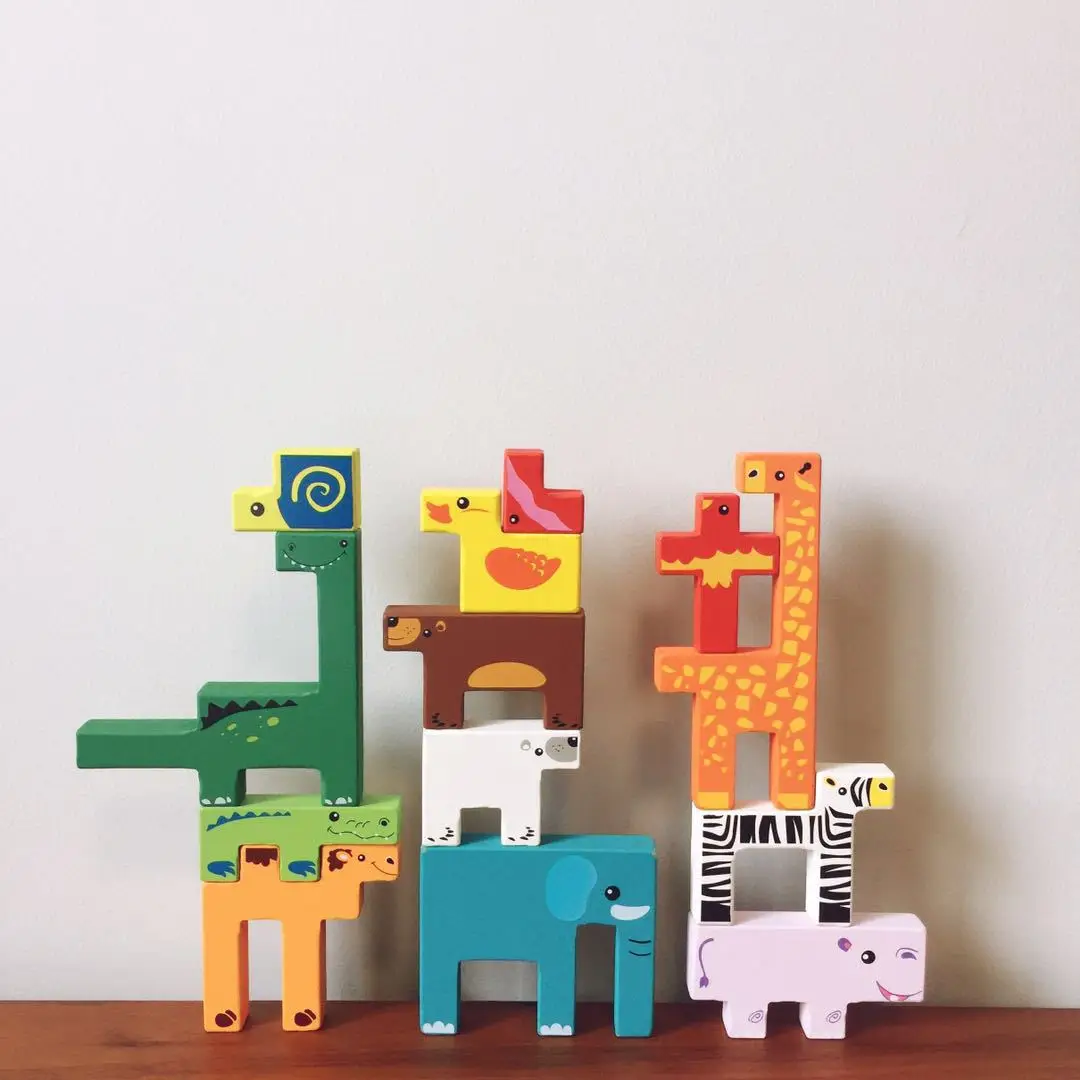 

Creative Kindergarten Building Blocks Children 1-2 a Year of Age 3-6 Infant GIRL'S Boy Baby Early Childhood Wood Educational Toy