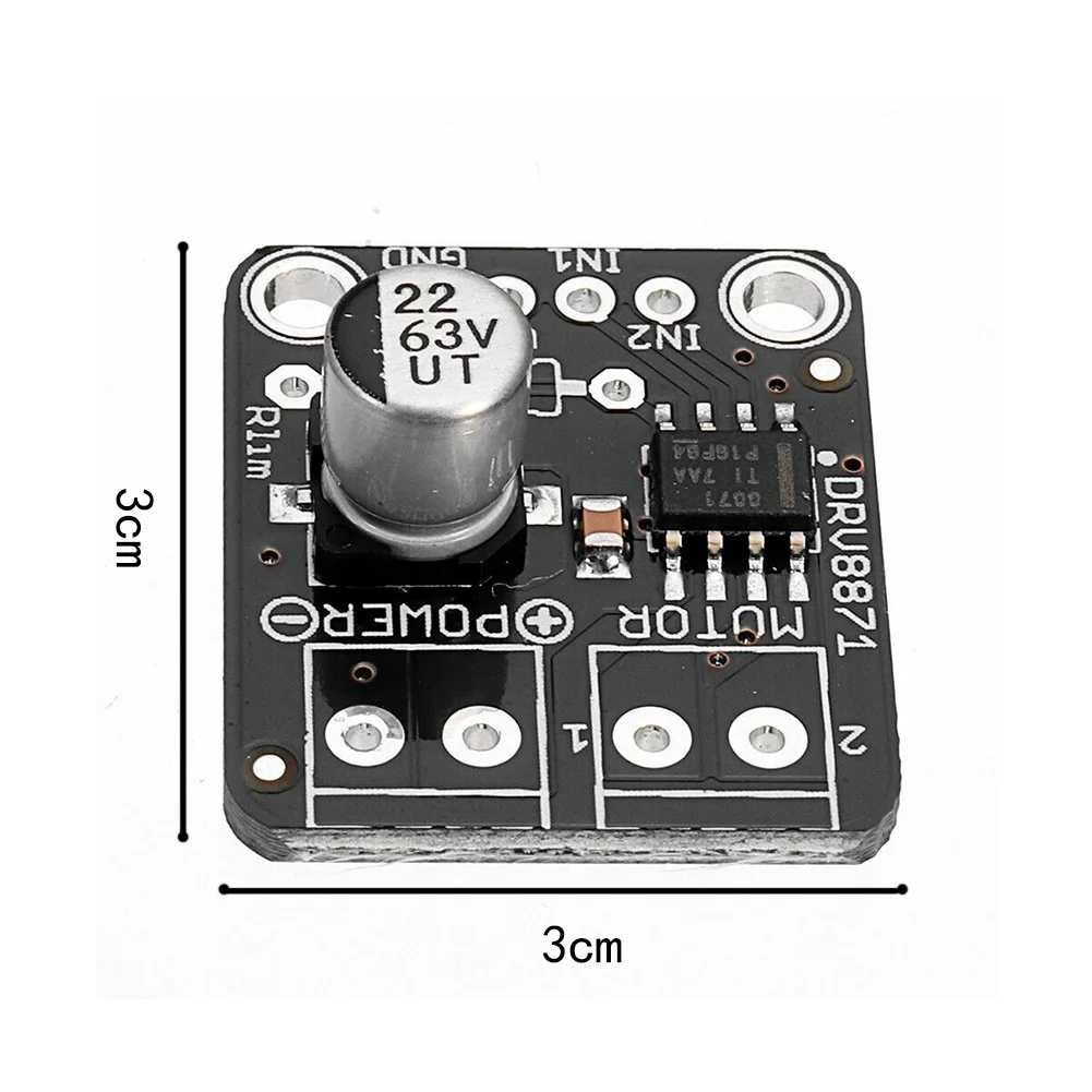 DRV8871 DC мотор драйвер питания прочный h-мост Профессиональный ШИМ управление коммутационная плата черный для Arduino 3.6A