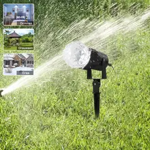 Водонепроницаемый точечный светильник, вращающийся светодиодный светильник для проектора с пламенем, светильник для рождественского фестиваля, оранжевый+ теплый белый