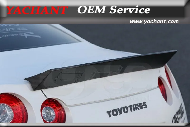 Стайлинг автомобиля спойлер из углеродного волокна для багажника Ducktail подходит