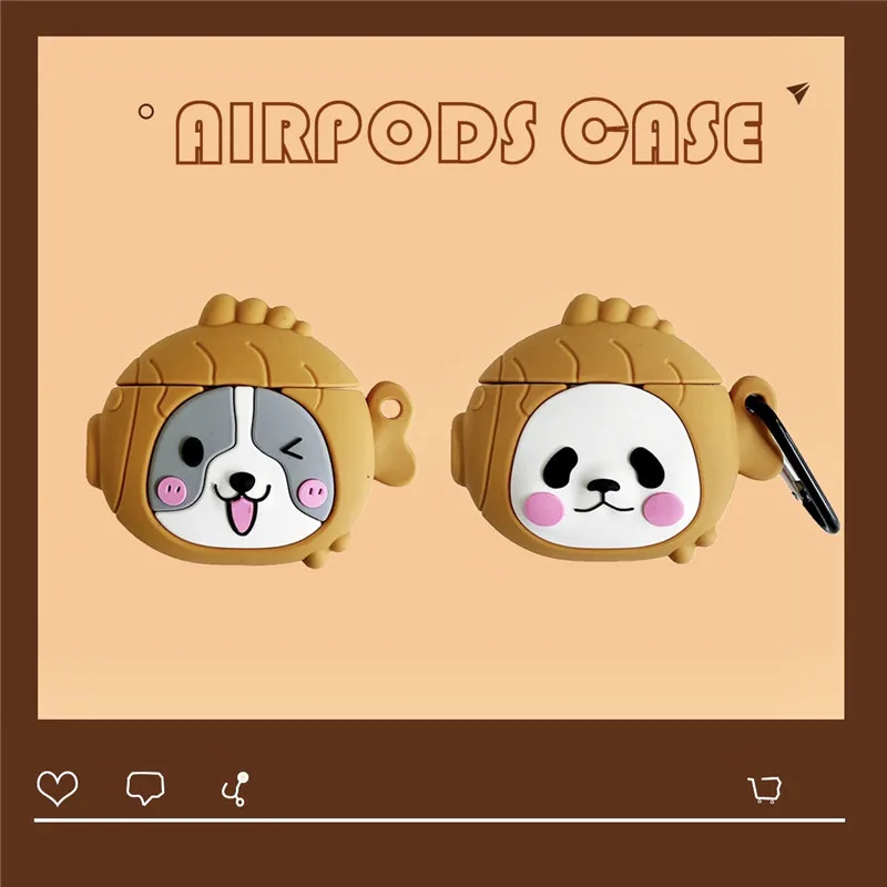 Чехол для наушников Airpods силиконовый милый персиковый фруктовый чехол с клубникой для Apple Air pods 2 Earpods аксессуары чехол для наушников