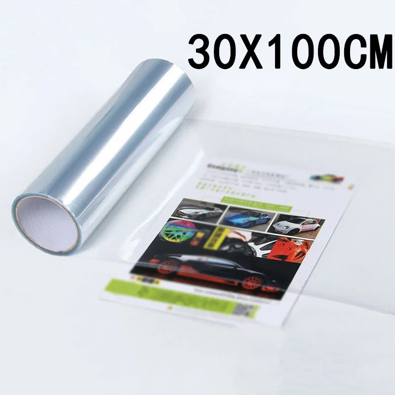 Transparent 100*30cm Car Headlight Lamp Protector Film DIY Vinyl Wrap Sheet High Quality Auto Protective Stickers | Автомобили и