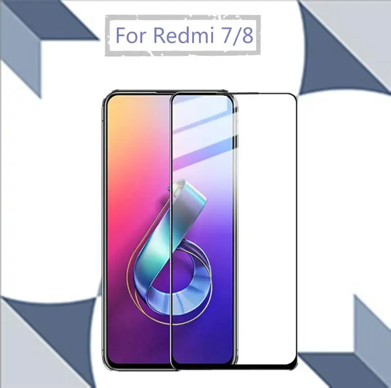 Закаленное стекло для Redmi Note8 Note7 K20 Pro с черным краем для Xiaomi Mi9T Pro Полное покрытие Передняя пленка закаленное стекло