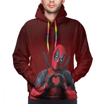 

Deadpool Action Figure Funny Cosplay Hoodies for Men 2019 Autumn Winter Sweatshirt Hip Hop Deadpool Costume Men's Hoodie Hoody