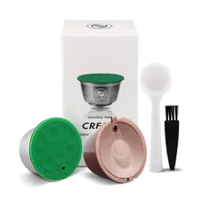 ICafilas Нержавеющая сталь combinacapsule Crema Кофе фильтр-чашка многоразовые многоразового Nescafe Dolci густо Кофе капсула Pod
