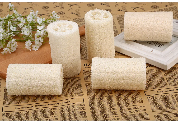 Natural Loofah Bathing Sponge Plant Fiber Flatten Luffa Cross Border Loofah Practical Exfoliating Scrub Luffa Rubbing Towel