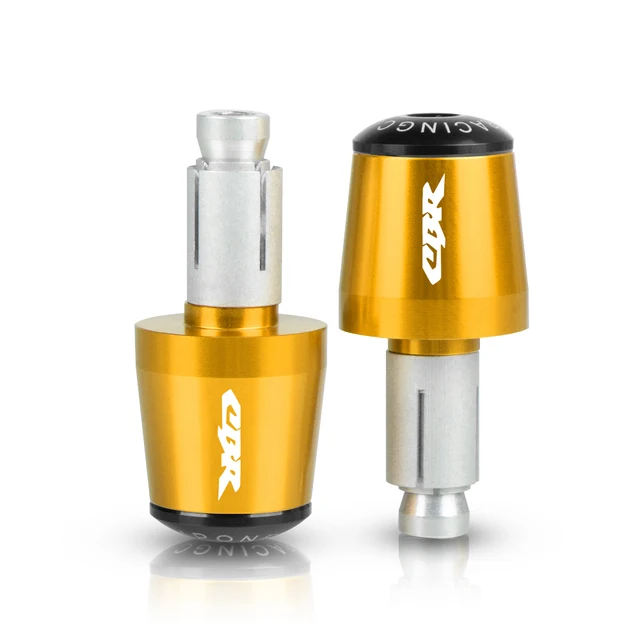 For Honda CBR 600 400 900 650 150 125 300 500 929 954 1000 250 R/RR/F/XX Motorcycle 22mm Handle grips handlebar grip ends Plug gold black