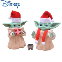 

13cm Disney Star Wars Baby Yoda Grogu pvc Action Figure Model Toy Master Yoda Mandalorian Doll Children Christmas Gift