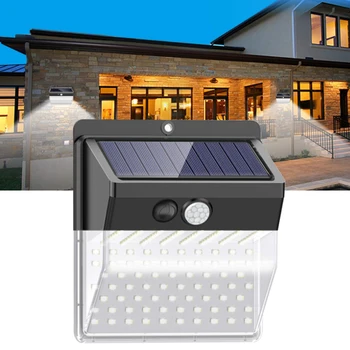 

Wall ABS Motion Sensor 3 Modes Garden Garage 136 LED Security Yard Outdoor IP65 Waterproof Solar Lights Durable Wireless