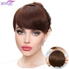 Synthetic Fake Bangs Hair Neat Fringe Bands With Double Row Braids Headband Heat Resistant Bangs in Hair Extensions Hairpieces ► Photo 1/6