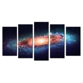 

5Pcs Canvas Wall Art for Living Room Canvas Prints Home Decor Without Frame Paintings Galaxy