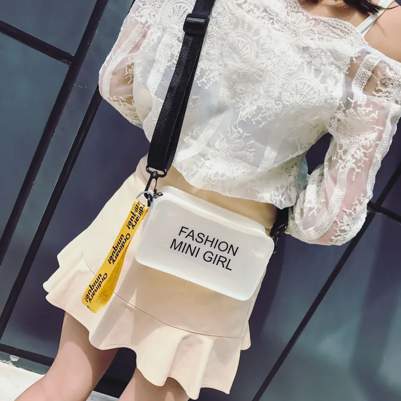 

Summer Small Bag Women's 2019 New Style Mini Cool Versatile Shoulder Bag Korean-style CHIC Oblique Jelly Satchel Bag Fashion
