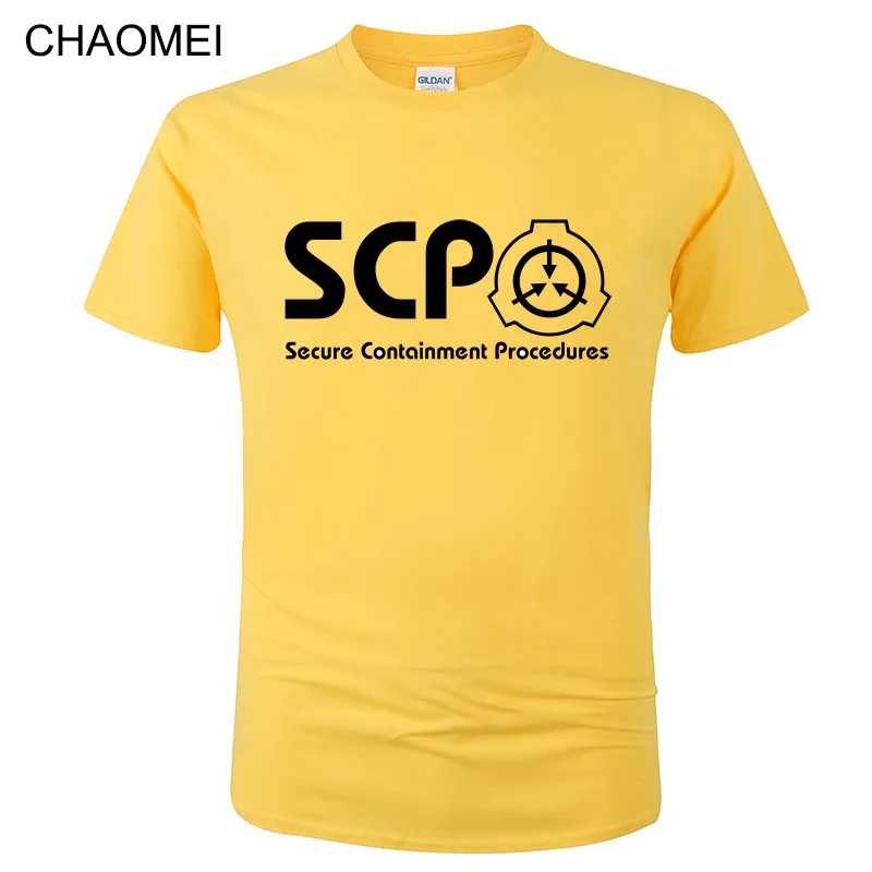 Летняя Повседневная футболка крутая Scp Foundation для мужчин и женщин хлопковая с