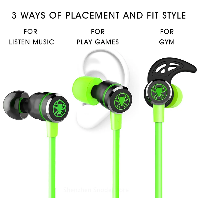 In Ear Earphones Earbuds Bass Stereo Headset Music With Mic For Phone PC With Microphone Handsfree Gaming Wired Sport Headsets