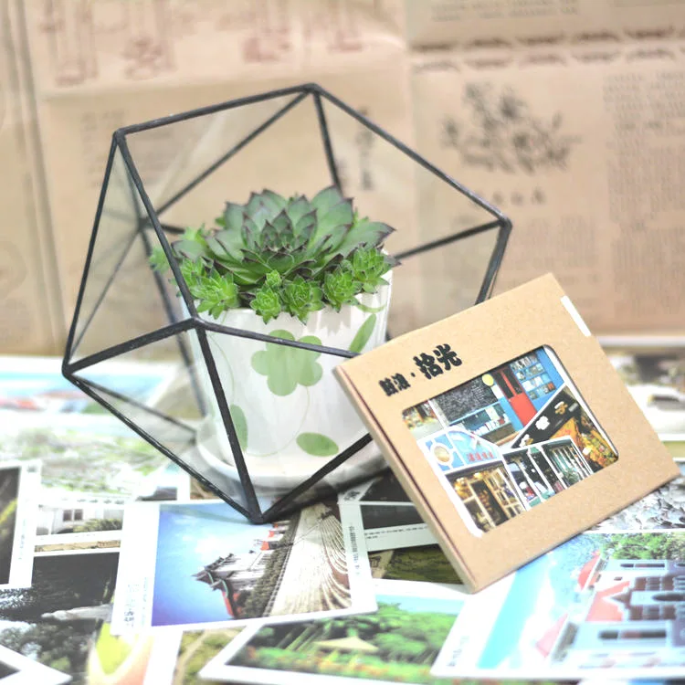 

New Creative Environmentally Friendly Micro Landscape Indoor Gardening Glass Greenhouse Glass Case Art Bonsai Succulents Vessel