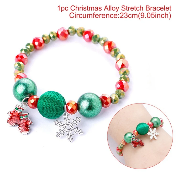 QIFU, Рождественская оправа для очков, повязка на голову, рождественские украшения, рождественские предметы, подарок, вечерние рождественские украшения, год Noel - Цвет: Bracelet Style B