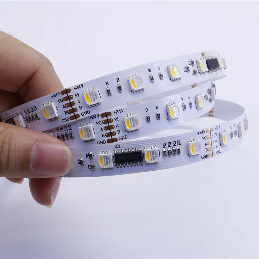 UCS512C4(DMX512) rgbw IP68 Водонепроницаемый 24V Светодиодные полосы ...