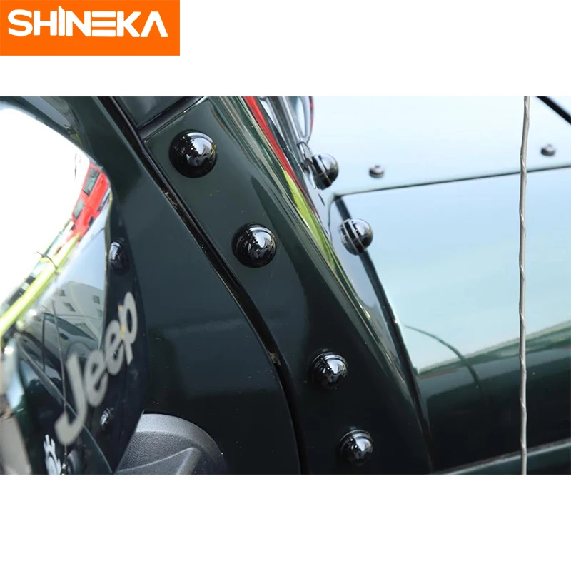 Автомобильные Внешние аксессуары SHINEKA болты A pillar из АБС пластика защитная