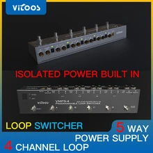 Vitoos VMPS-4 loopswitcher изолированный источник питания встроенный Педальный канальный переключатель для гитары бас-эффект