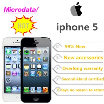 

Original For Apple iPhone 5 Unlocked cell phone 16&32&64GB Dual-Core 1GHz 3G WIFI GPS 8MP 1080P 4.0" IPS Free Shipping
