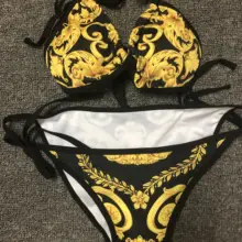 Новинка, золотой дизайн, бикини, купальник для женщин, сексуальный купальный костюм, пляжная одежда, летний, из двух частей, сексуальные женские купальники