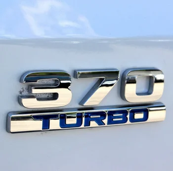 

Metal Chrome 370 Blue Turbo Car Trunk Rear Emblem Badge Decal Stickers I VTEC