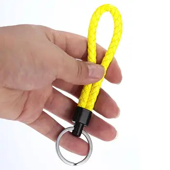 

Hand-Woven Rope Detachable Finger Key Accessories Outdoor 2pcs PU Creative Practical ID Card Lanyard Ring Sling Hand