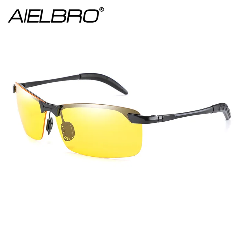 New Photochromic Polarized Sunglasses Men Driving Rectangle Chameleon Change Color Sun Glasses Day Night Vision Driving Eyewear