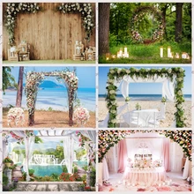 

Yeele Wedding Party Flowers Curtain Girl Decoration Photography Backdrops Customized Photographic Backgrounds For Photo Studio