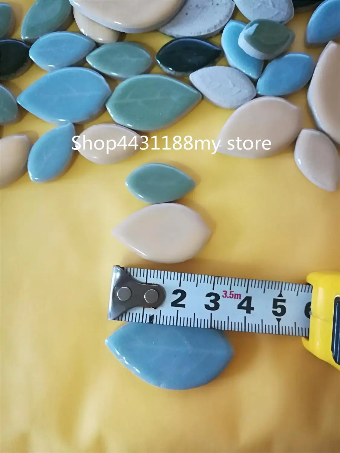 200 г DIY креативное ручное украшение листья фарфоровая мозаика кристальная