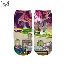PLstar Cosmos/Лидер продаж, аниме Рик и Морти, 3 пары носков с героями мультфильмов для женщин, мужчин, мальчиков и девочек, сезон лето-осень, забавные короткие носки до щиколотки, стиль-7