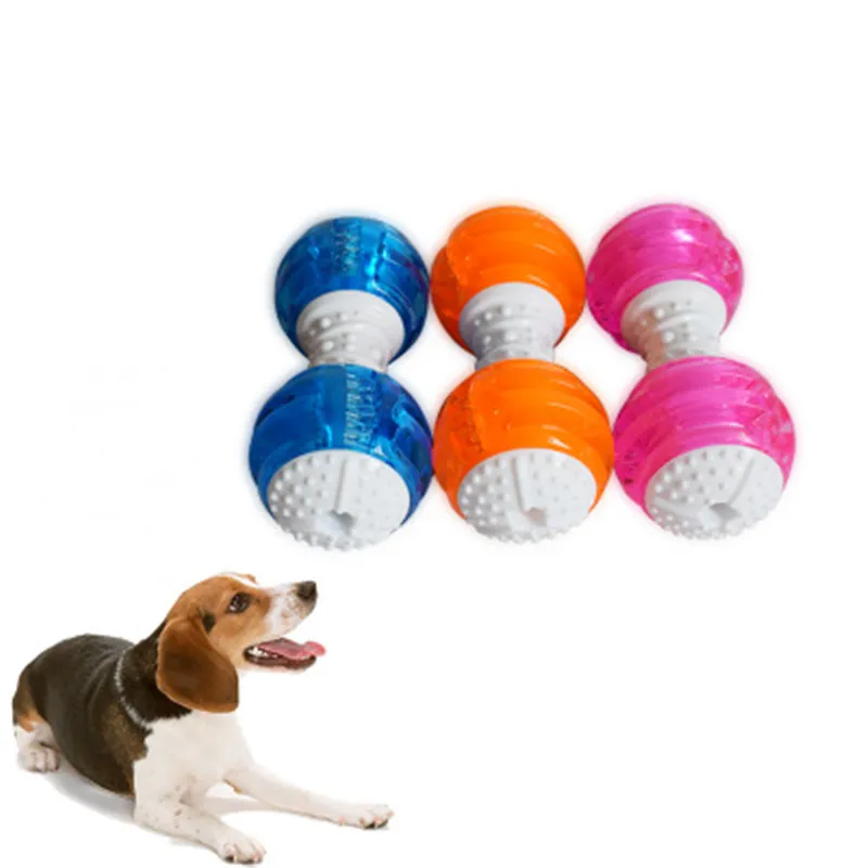 

Pet Dog TPR Rubber Squeak Toy Funny Puppy Cleaning Tooth Chew Bite Molar Toys Soft TPR Material, Springback And Good Wear