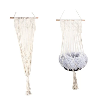 

Hot Macrame Wall Hanging Tapestry Wall Decor Boho Chic Bohemian Woven