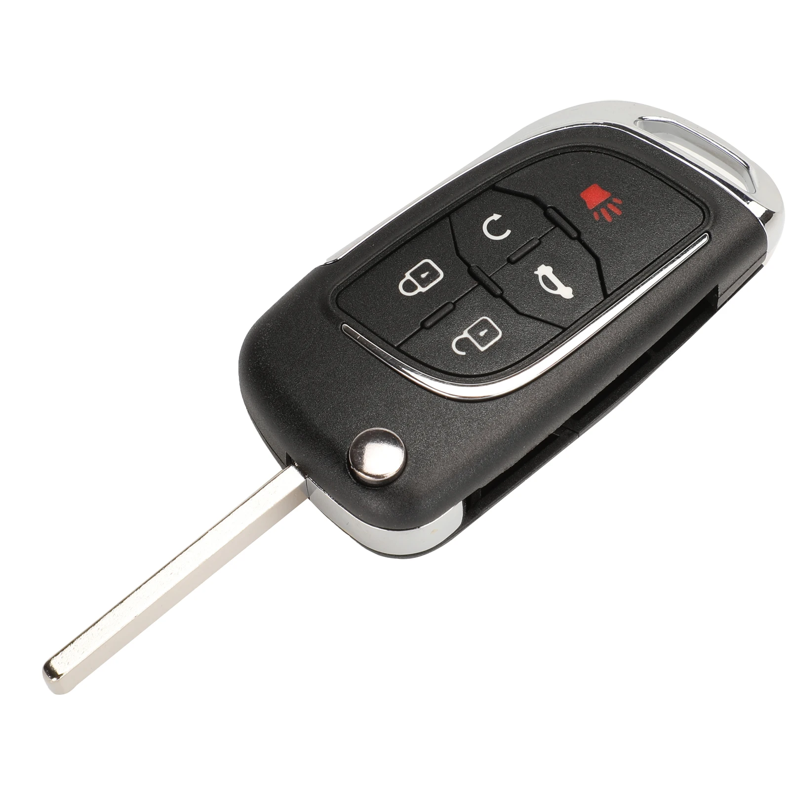 Key case car key shell car remote key key shell Modified Folding Remote Car Key Shell Fob Case For Chevrolet Cruze Epica Lova Camaro Impala 2 3 4 5 Button HU100 Cover