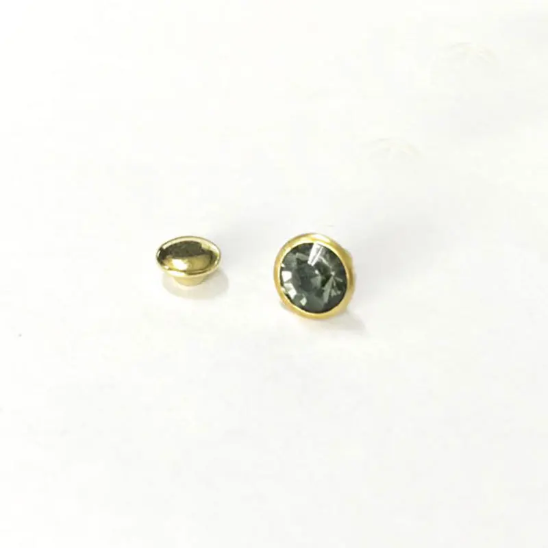 100 шт многоцветные Стразы Кристальные заклепки DIY сумка для одежды кожа ремесла украшение швейная стеклянная дрель Пришивание пуговицы