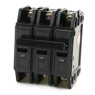 DZ12-63 D20 формованные чехол автомат защити цепи 3 фазы 3000A 20Amp 220 V/380 V AC
