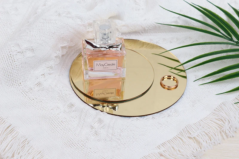 Description Picture 6 of itemOutdoors Beach Photography Props Gold Mirror Reflection Background Photo Studio Tabletop Shoot Cosmetics Jewelry Photographic