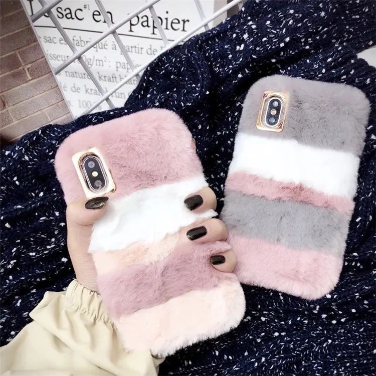 

Winter Plush Mobile Phone Shell Drop-Resistant Protective Case Phone Case iPhone Xs Max Case