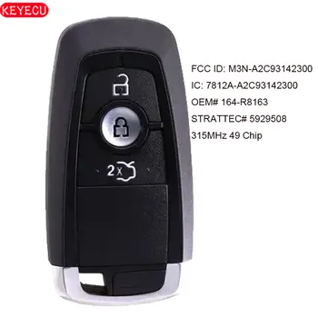 

KEYECU Aftermarket Smart Remote Key Fob FSK 315MHz 49 Chip for F*ord Edge Fusion F250 F350 F450 OEM#:164-R8163 M3N-A2C93142300